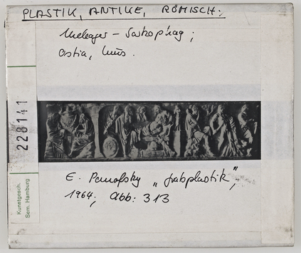 preview Plastik, Antike, römisch: Meleager Sarkophag, Ostia, Museum Diasammlung